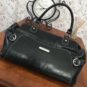 Black Rosetti Open Bottom Purse